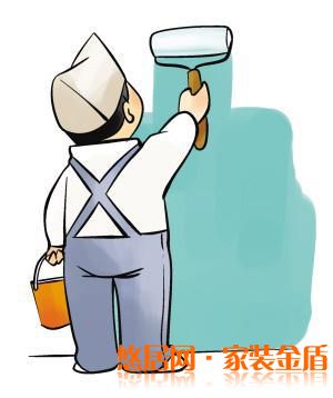 用毛刷施工的刷漆